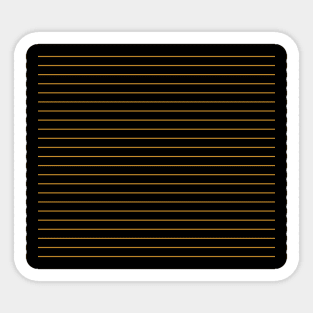 Pretty Simple Gold Stripes Sticker